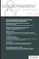 Gouvernement et action publique, v. 13, no 03